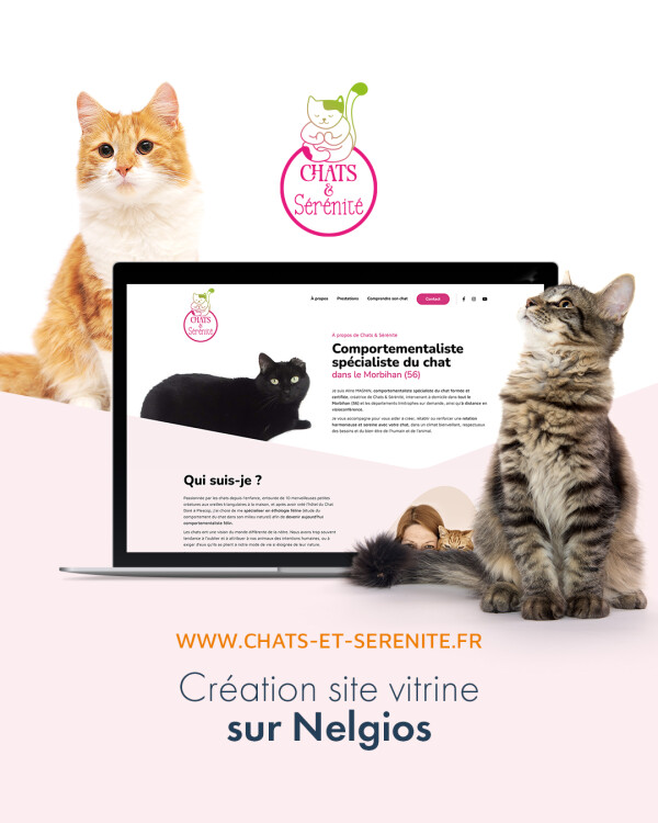Nous sommes ravis de vous présenter le site vitrine de @chats_et_serenite