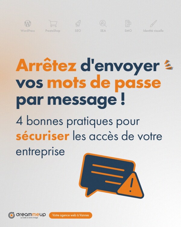 Avec les nombreux outils digitaux disponibles aujourd'hui, on a vite fait de partager ses mots de passe par message à ses collègues. Si vous avez déjà partagé un accès sur Slack, Teams ou par email, sachez que c'est une très mauvaise idée 🫣 C'est ouvrir grand la porte aux pirates ! Avec la recrudescence des fuites de données, il est urgent de sécuriser les accès de votre entreprise.
